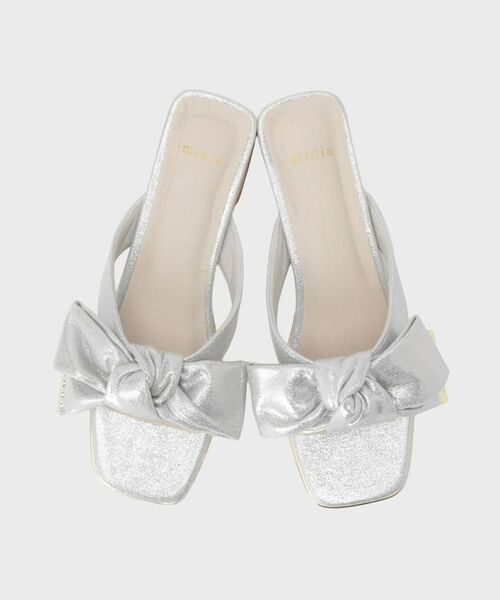 Couture Brooch / クチュールブローチ サンダル | リボンクリアヒールサンダル | 詳細4