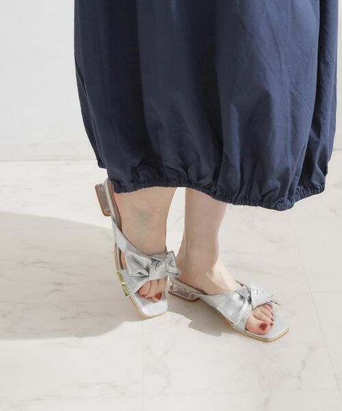 Couture Brooch / クチュールブローチ サンダル | リボンクリアヒールサンダル | 詳細6