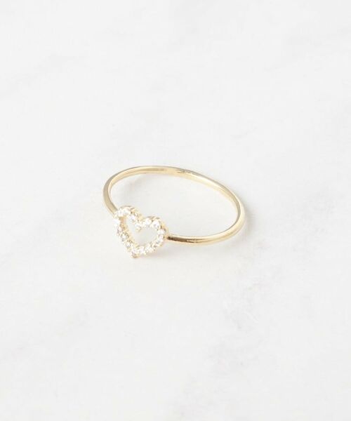 Couture Brooch / クチュールブローチ リング | ハートビジューリング（ゴールド(007)）