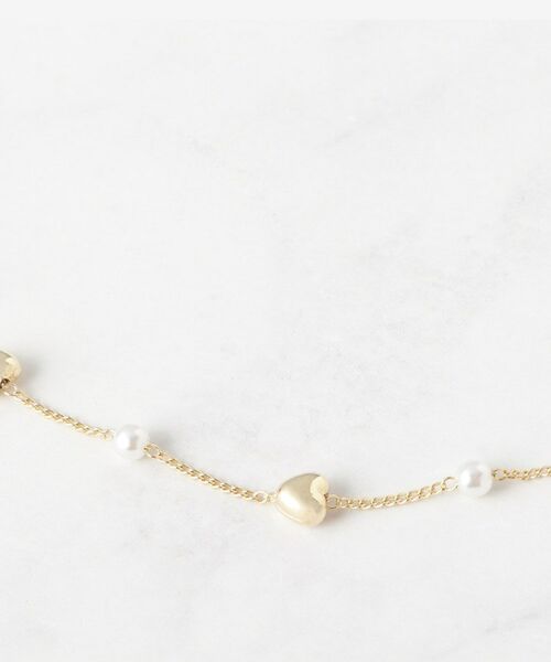 Couture Brooch / クチュールブローチ ネックレス・ペンダント・チョーカー | ハートパール調チェーンネックレス | 詳細2
