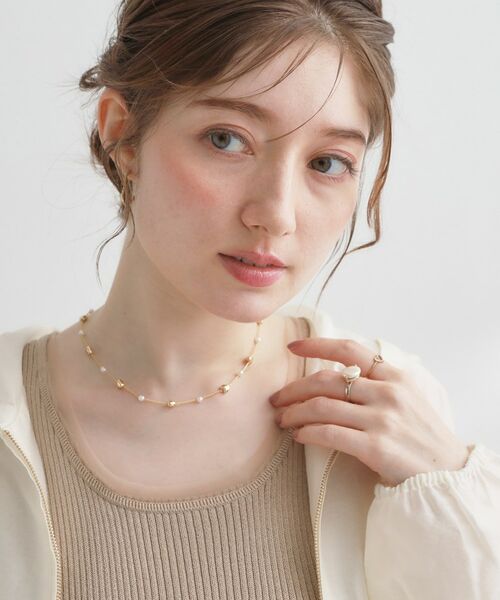 Couture Brooch / クチュールブローチ ネックレス・ペンダント・チョーカー | ハートパール調チェーンネックレス | 詳細5