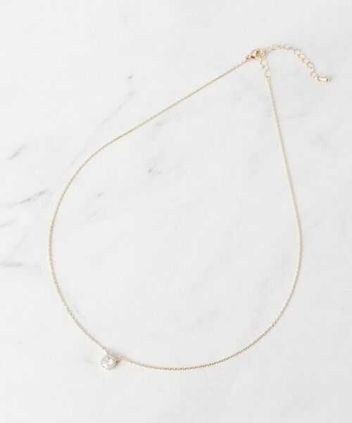 Couture Brooch / クチュールブローチ ネックレス・ペンダント・チョーカー | スクエアビジューネックレス | 詳細1