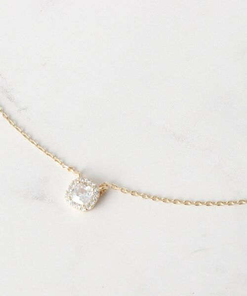 Couture Brooch / クチュールブローチ ネックレス・ペンダント・チョーカー | スクエアビジューネックレス | 詳細2