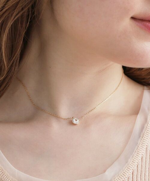 Couture Brooch / クチュールブローチ ネックレス・ペンダント・チョーカー | スクエアビジューネックレス | 詳細4