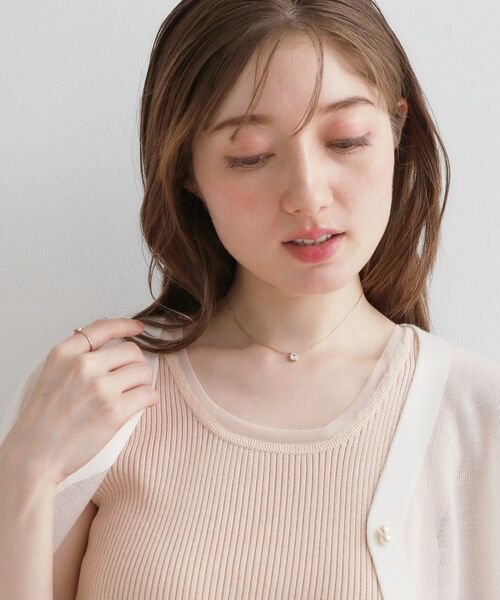 Couture Brooch / クチュールブローチ ネックレス・ペンダント・チョーカー | スクエアビジューネックレス | 詳細5