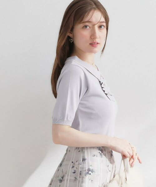 Couture Brooch / クチュールブローチ ニット・セーター | フリルポロ衿ニット | 詳細10