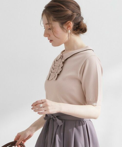Couture Brooch / クチュールブローチ ニット・セーター | フリルポロ衿ニット | 詳細19