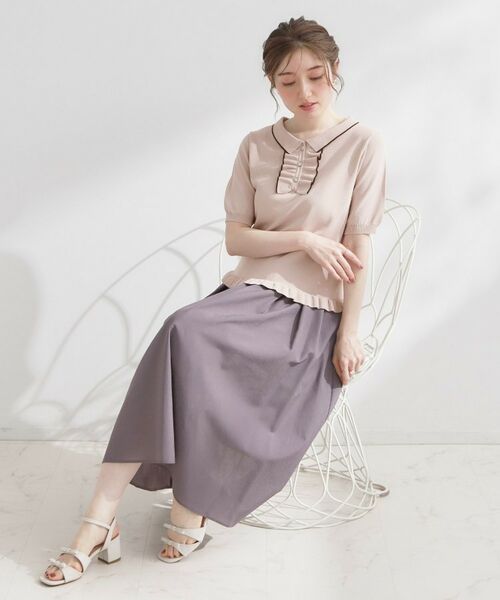 Couture Brooch / クチュールブローチ ニット・セーター | フリルポロ衿ニット | 詳細20