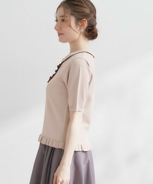 Couture Brooch / クチュールブローチ ニット・セーター | フリルポロ衿ニット | 詳細25