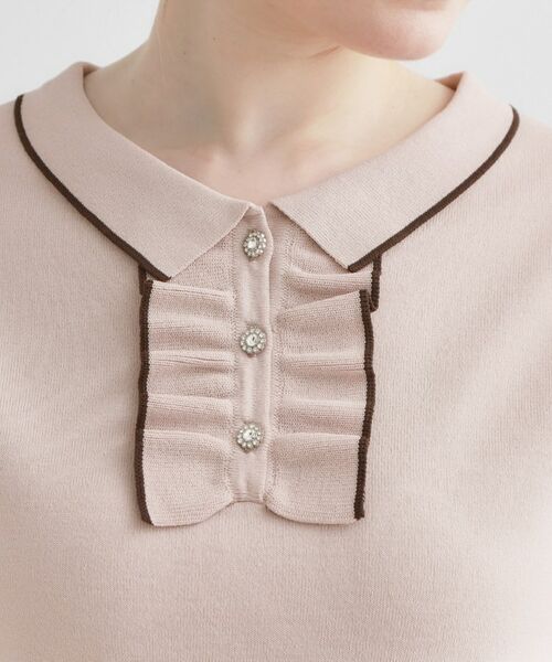 Couture Brooch / クチュールブローチ ニット・セーター | フリルポロ衿ニット | 詳細27