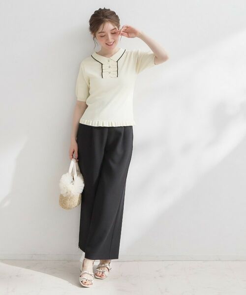 Couture Brooch / クチュールブローチ ニット・セーター | フリルポロ衿ニット | 詳細5