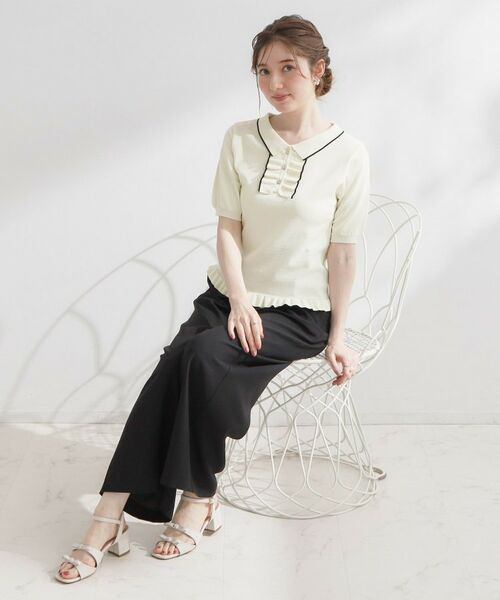 Couture Brooch / クチュールブローチ ニット・セーター | フリルポロ衿ニット | 詳細7