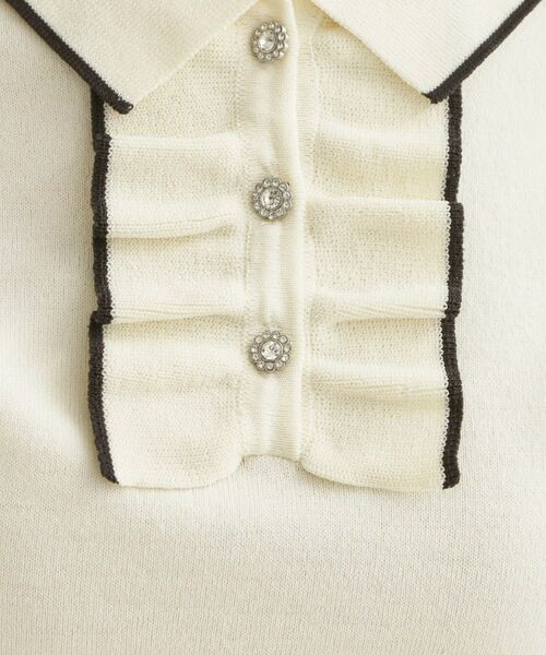 Couture Brooch / クチュールブローチ ニット・セーター | フリルポロ衿ニット | 詳細8