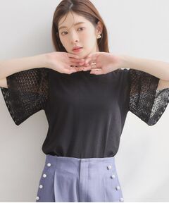 Couture Brooch / クチュールブローチ ニット・セーター | 透かしフレアー袖ニットトップス