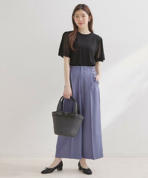 Couture Brooch / クチュールブローチ ニット・セーター | 透かしフレアー袖ニットトップス | 詳細10