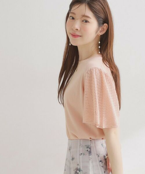 Couture Brooch / クチュールブローチ ニット・セーター | 透かしフレアー袖ニットトップス | 詳細17