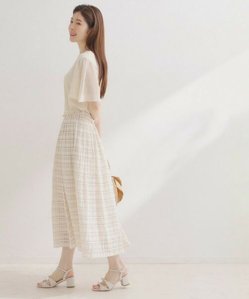 Couture Brooch / クチュールブローチ ニット・セーター | 透かしフレアー袖ニットトップス | 詳細7