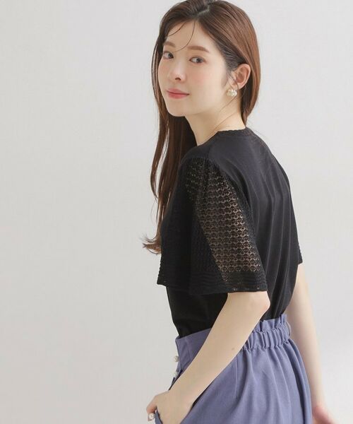 Couture Brooch / クチュールブローチ ニット・セーター | 透かしフレアー袖ニットトップス | 詳細9