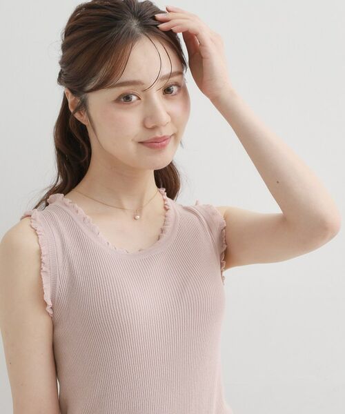 Couture Brooch / クチュールブローチ キャミソール・チューブトップ | フリルニットタンクトップ | 詳細15