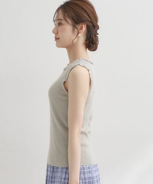 Couture Brooch / クチュールブローチ キャミソール・チューブトップ | フリルニットタンクトップ | 詳細23
