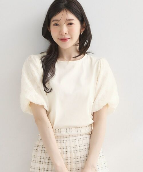 Couture Brooch / クチュールブローチ カットソー | バルーンスリーブPO（オフホワイト(003)）