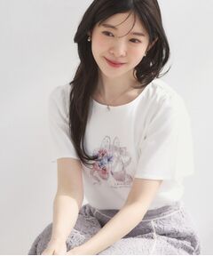 Couture Brooch / クチュールブローチ Tシャツ | トウシューズプリントTシャツ