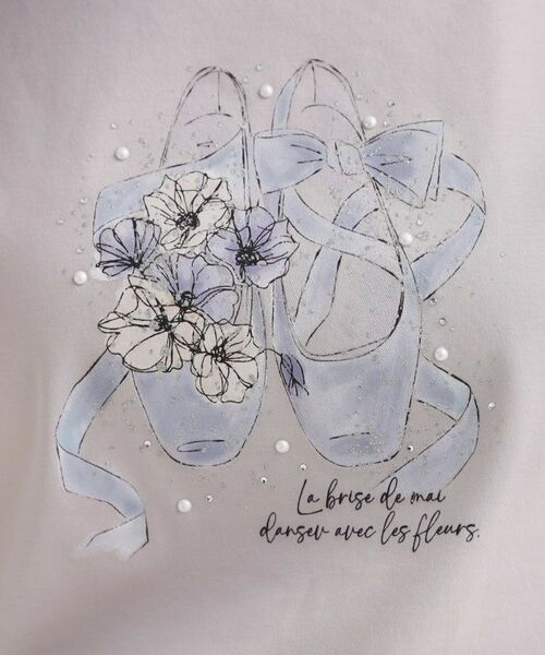 Couture Brooch / クチュールブローチ Tシャツ | トウシューズプリントTシャツ | 詳細14