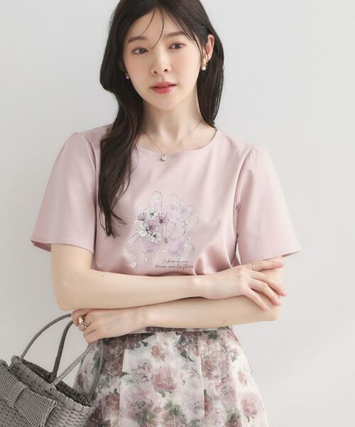 Couture Brooch / クチュールブローチ Tシャツ | トウシューズプリントTシャツ | 詳細15