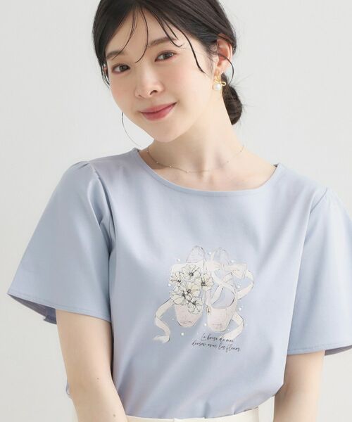 Couture Brooch / クチュールブローチ Tシャツ | トウシューズプリントTシャツ | 詳細23