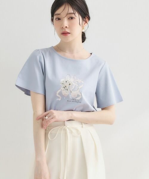 Couture Brooch / クチュールブローチ Tシャツ | トウシューズプリントTシャツ | 詳細24