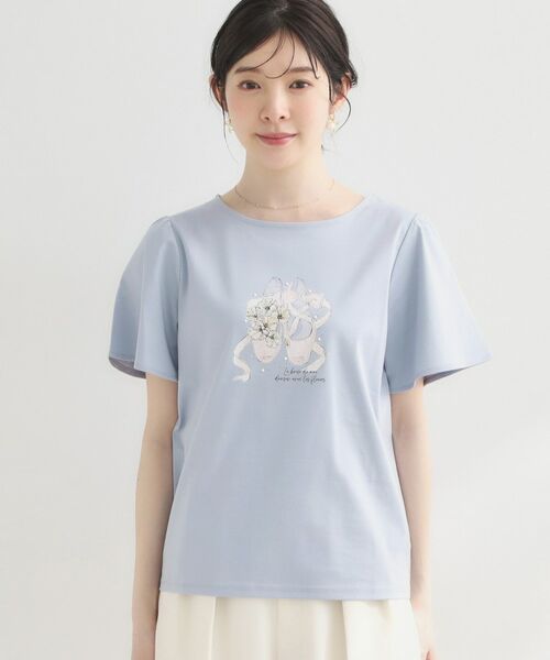 Couture Brooch / クチュールブローチ Tシャツ | トウシューズプリントTシャツ | 詳細30