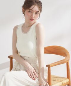 Couture Brooch / クチュールブローチ キャミソール・チューブトップ | チュール付きタンクトップ