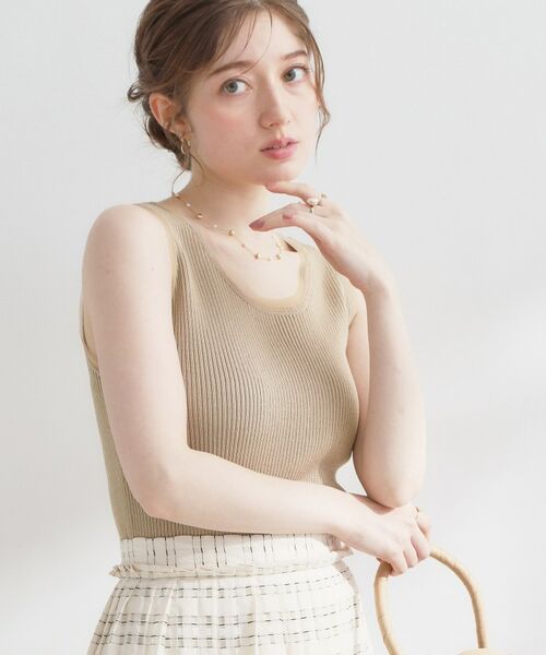 Couture Brooch / クチュールブローチ キャミソール・チューブトップ | チュール付きタンクトップ | 詳細15