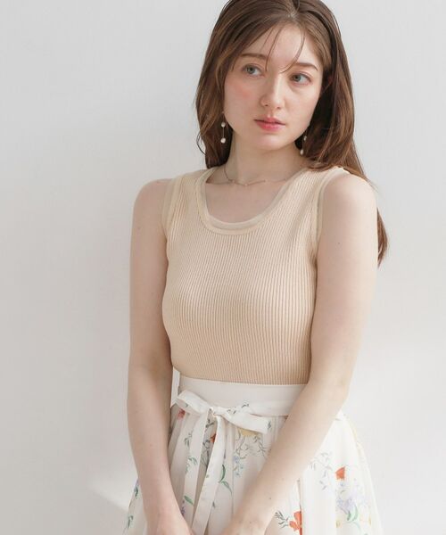 Couture Brooch / クチュールブローチ キャミソール・チューブトップ | チュール付きタンクトップ | 詳細22