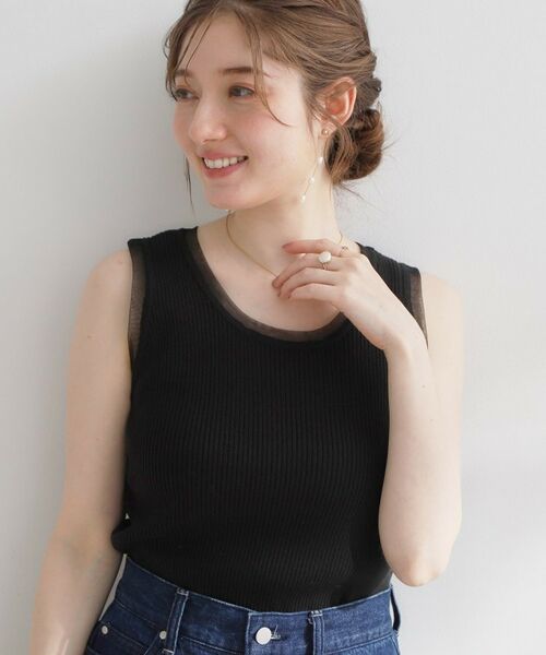 Couture Brooch / クチュールブローチ キャミソール・チューブトップ | チュール付きタンクトップ | 詳細8