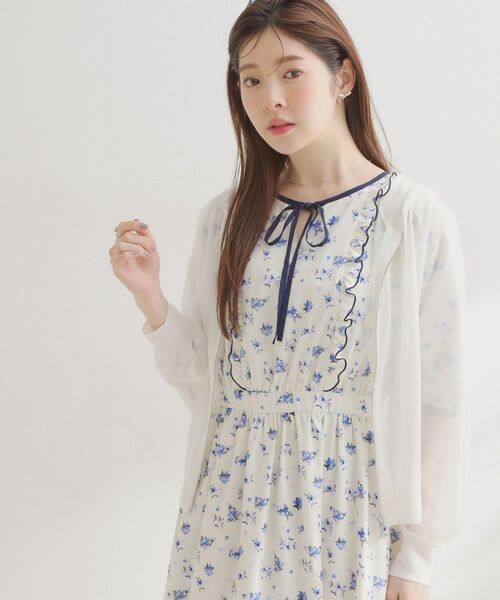 Couture Brooch / クチュールブローチ カーディガン・ボレロ | LEVITAジップアップフーディー | 詳細1