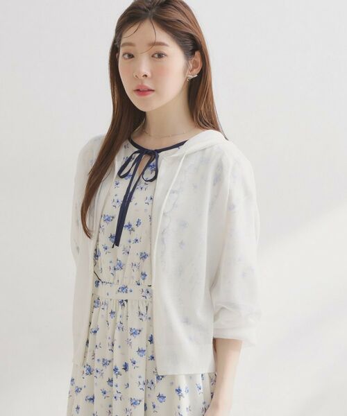 Couture Brooch / クチュールブローチ カーディガン・ボレロ | LEVITAジップアップフーディー | 詳細2