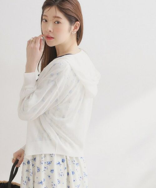 Couture Brooch / クチュールブローチ カーディガン・ボレロ | LEVITAジップアップフーディー | 詳細3