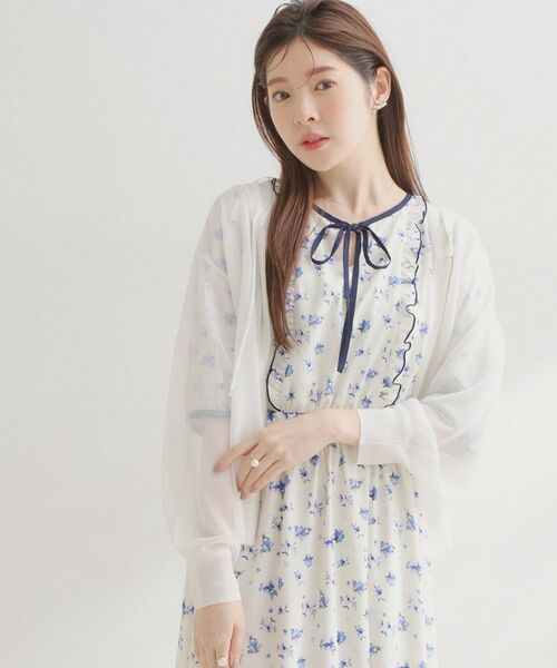 Couture Brooch / クチュールブローチ カーディガン・ボレロ | LEVITAジップアップフーディー（オフホワイト(003)）