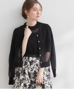 Couture Brooch / クチュールブローチ カーディガン・ボレロ | LEVITAダブルパール調釦カーディ