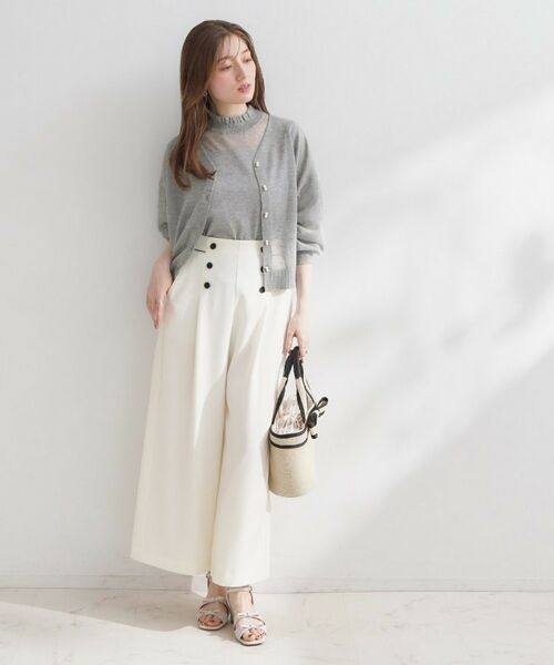 Couture Brooch / クチュールブローチ カーディガン・ボレロ | LEVITAダブルパール調釦カーディ | 詳細11