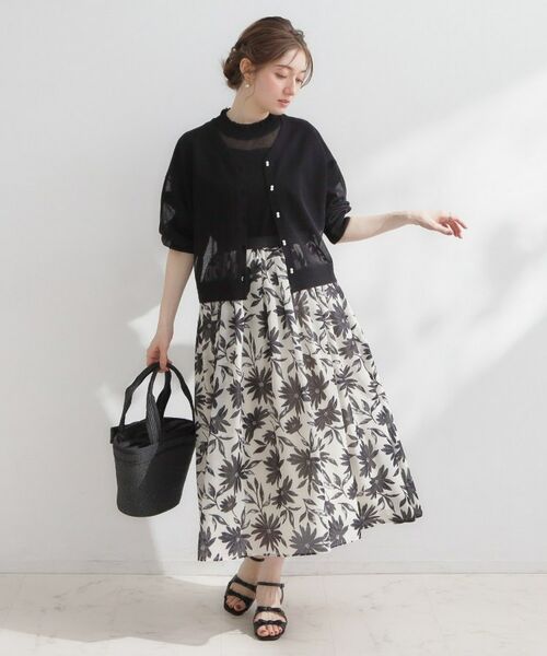 Couture Brooch / クチュールブローチ カーディガン・ボレロ | LEVITAダブルパール調釦カーディ | 詳細18