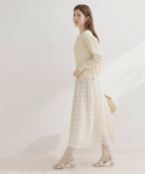 Couture Brooch / クチュールブローチ カーディガン・ボレロ | ポイント透かしビジュー釦カーディ | 詳細10