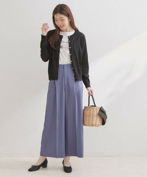 Couture Brooch / クチュールブローチ カーディガン・ボレロ | ポイント透かしビジュー釦カーディ | 詳細16