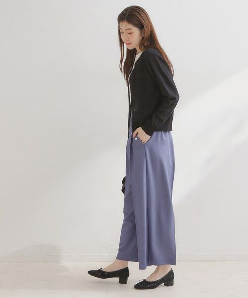 Couture Brooch / クチュールブローチ カーディガン・ボレロ | ポイント透かしビジュー釦カーディ | 詳細17