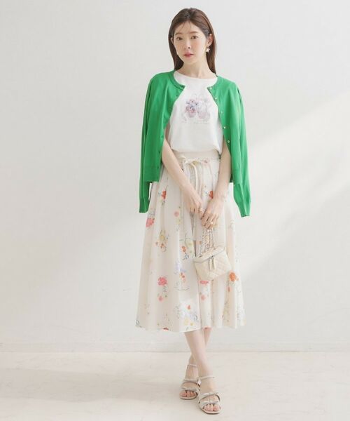 Couture Brooch / クチュールブローチ カーディガン・ボレロ | ポイント透かしビジュー釦カーディ | 詳細23