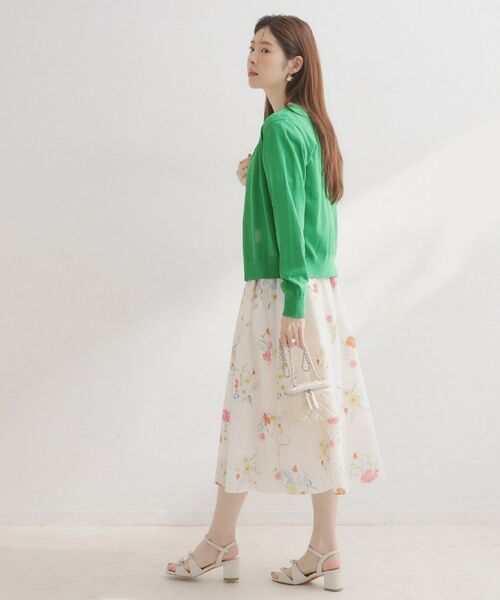 Couture Brooch / クチュールブローチ カーディガン・ボレロ | ポイント透かしビジュー釦カーディ | 詳細25