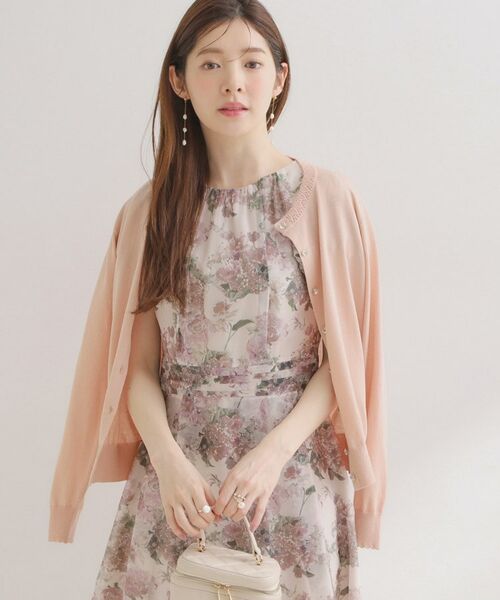 Couture Brooch / クチュールブローチ カーディガン・ボレロ | ポイント透かしビジュー釦カーディ | 詳細29