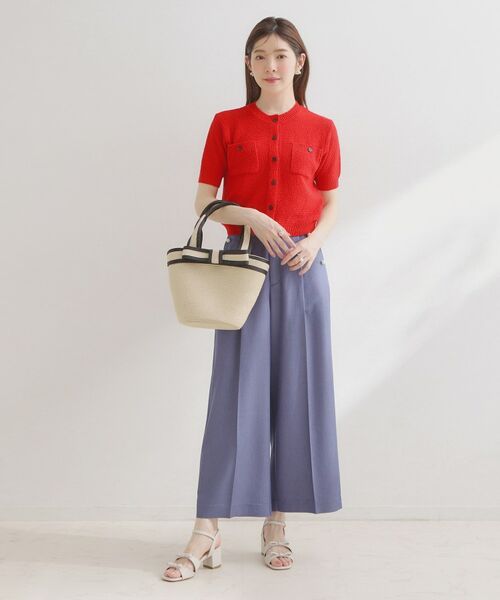 Couture Brooch / クチュールブローチ カーディガン・ボレロ | ポケット付き半袖カーディガン | 詳細12