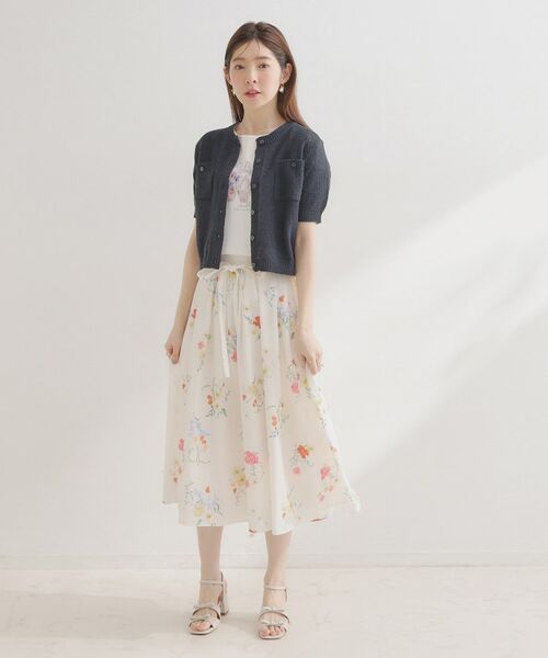 Couture Brooch / クチュールブローチ カーディガン・ボレロ | ポケット付き半袖カーディガン | 詳細21